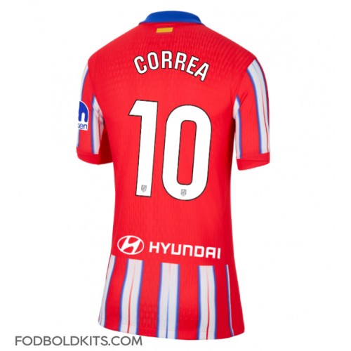 Atletico Madrid Angel Correa #10 Hjemmebanetrøje Dame 2024-25 Kortærmet